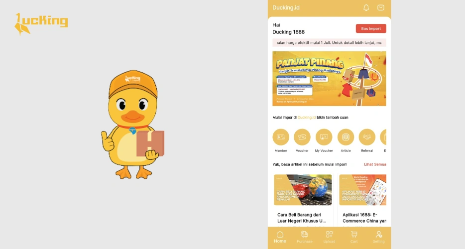 Aplikasi Jastip China: Ducking.id Jadi S...